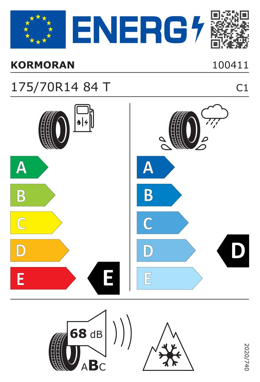 Etykieta dla KORMORAN 175/70 R14 SNOWPRO 84T