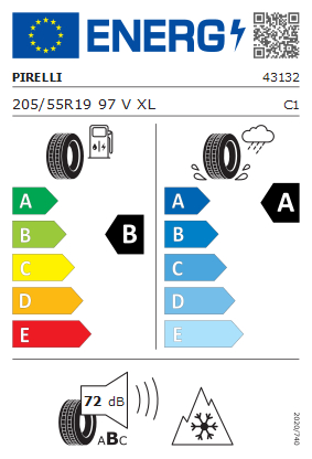 Etykieta dla PIRELLI 205/55 R19 Cinturato All Season SF3  97V